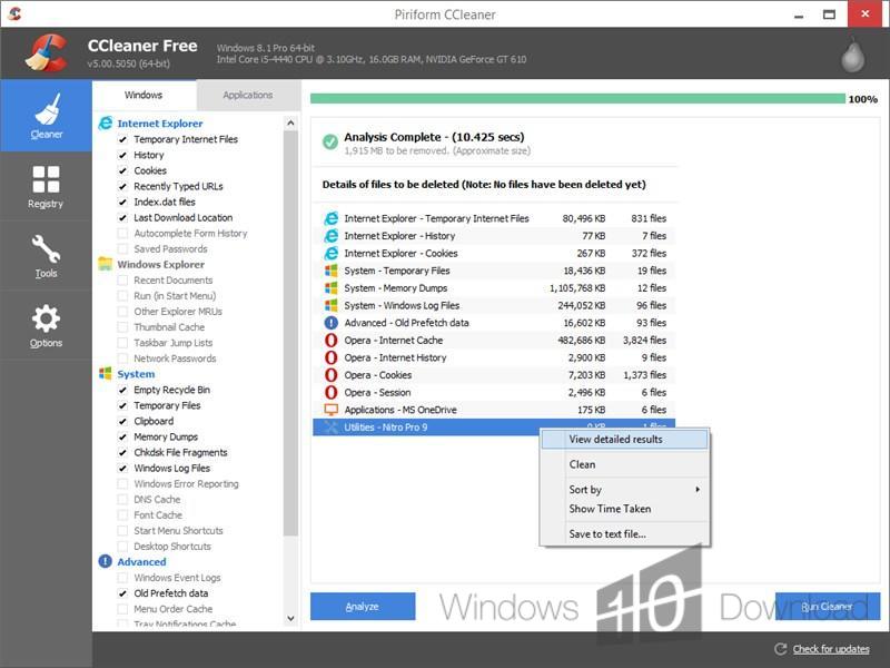 download latest ccleaner for windows 10