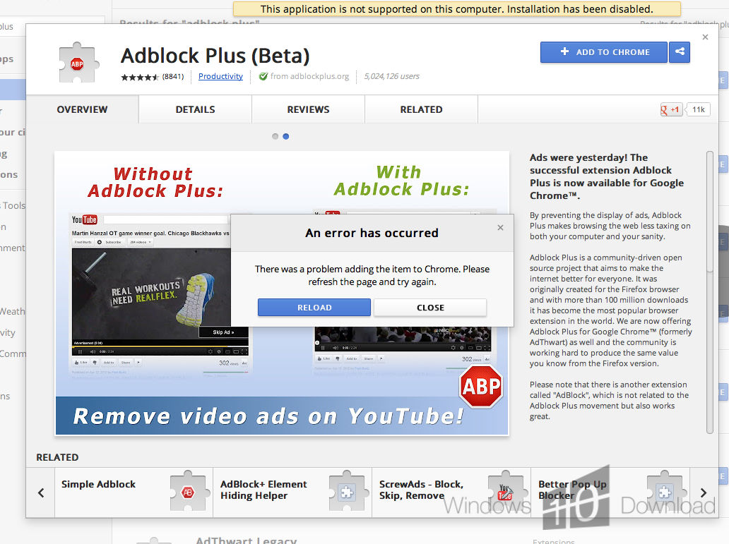 adblock chrome windows 10 free download