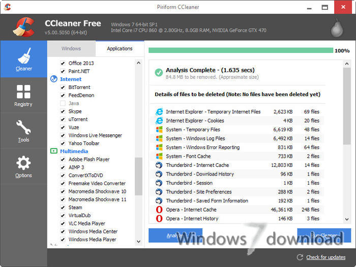 download latest ccleaner for windows 7