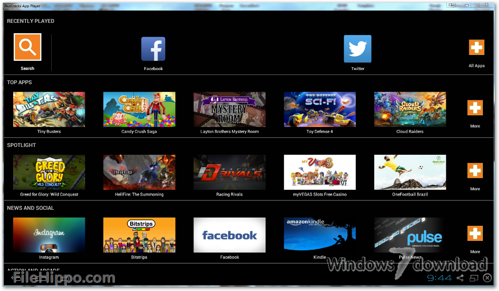 BlueStacks App Player for Windows 7 All your favorite Android apps