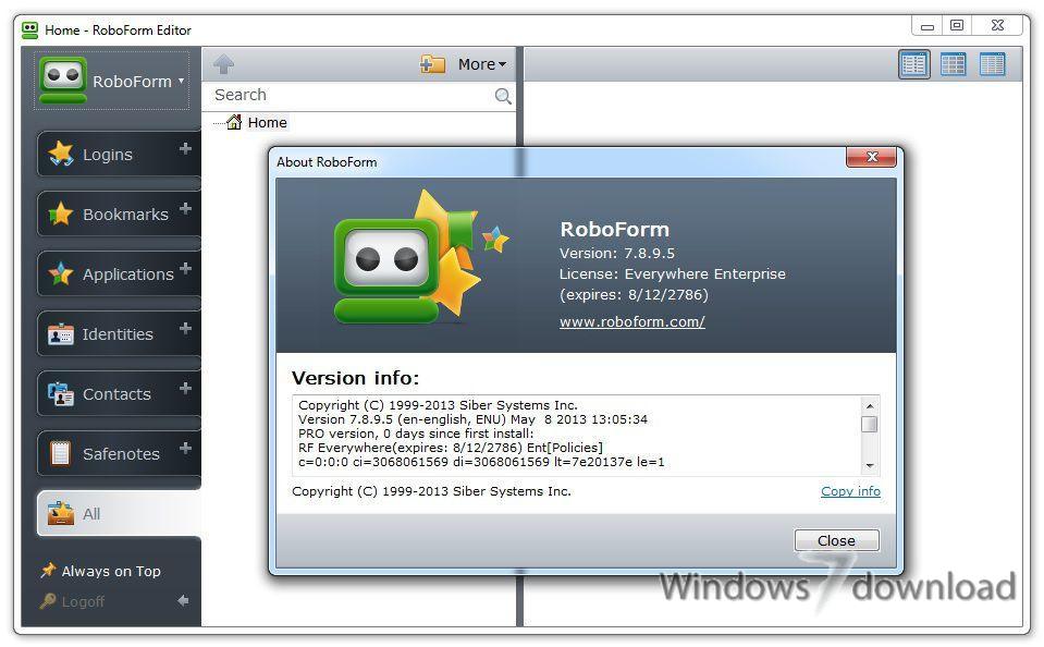 Windows 7 to Windows 10 Upgrade with RoboForm installed