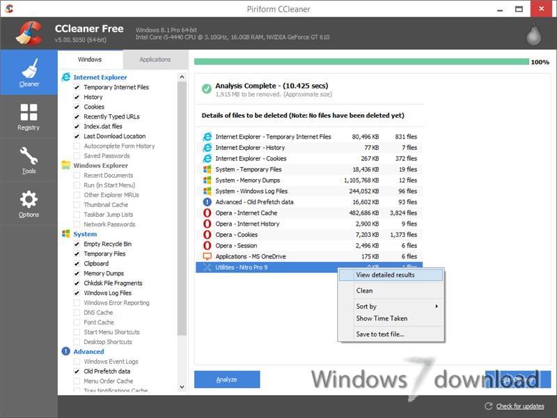 ccleaner software download windows 7