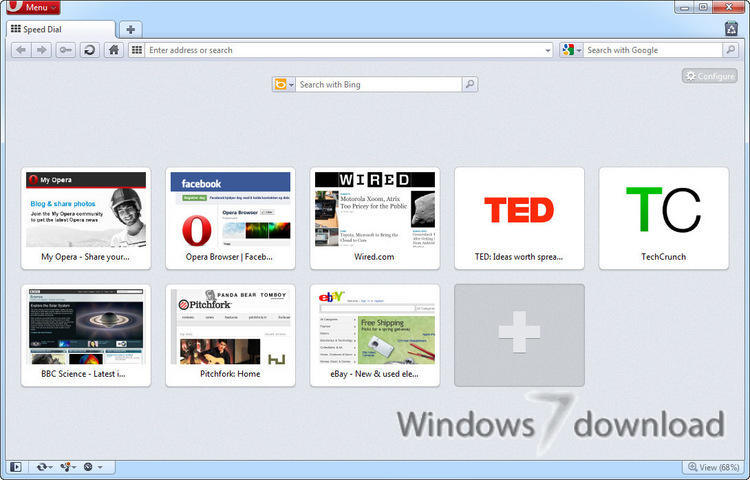 Opera for Windows 7 Smartest fullfeatured web browser