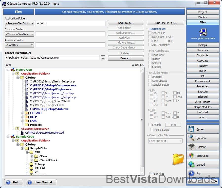 QSetup screenshot QSetup screenshot