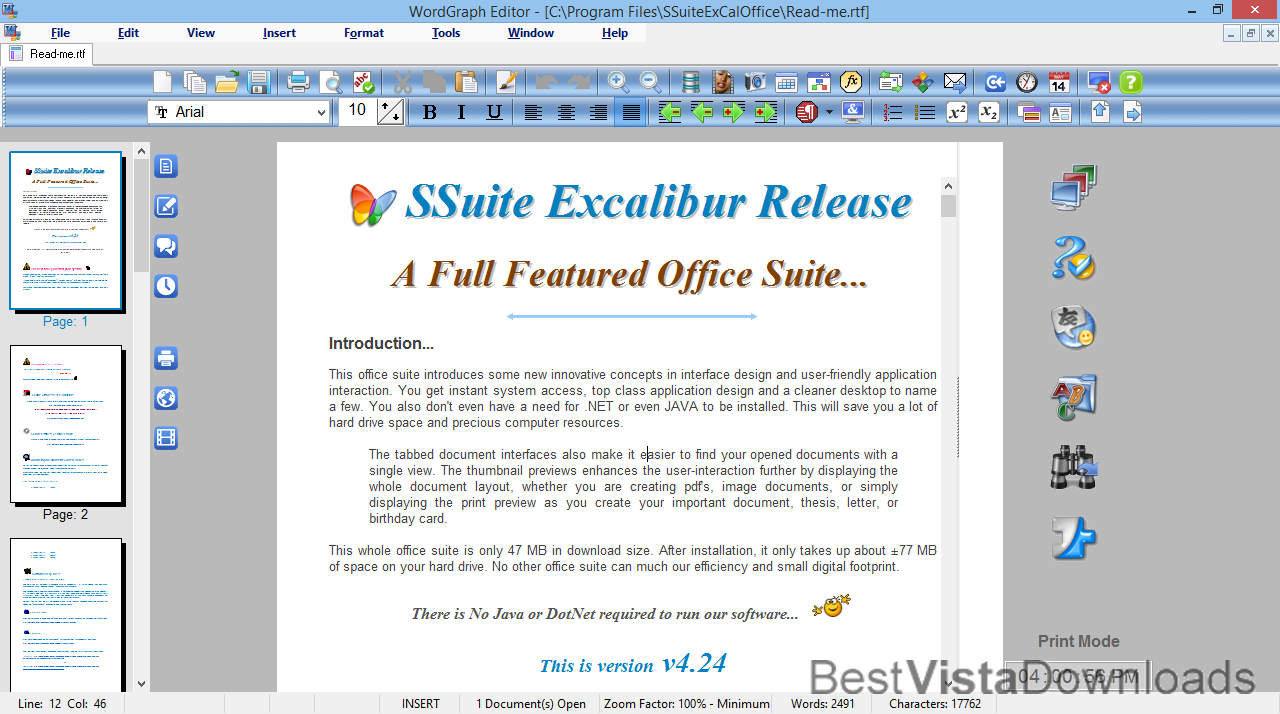 SSuite Office - WordGraph screenshot SSuite Office - WordGraph screenshot