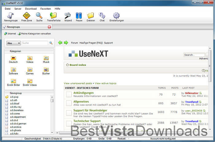 UseNeXT screenshot