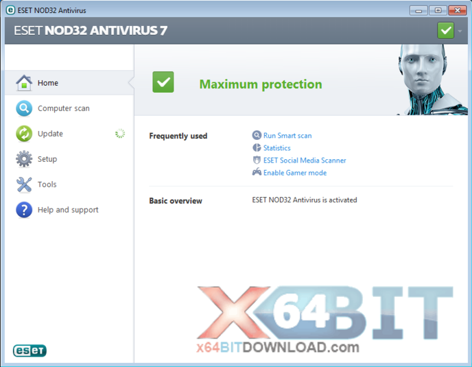 NOD32 Antivirus (32 bit) screenshot