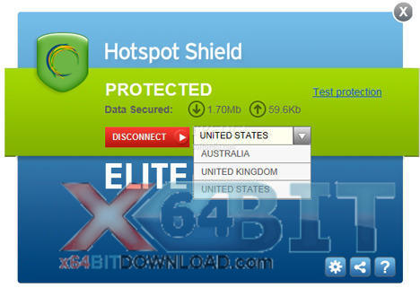 Hotspot Shield screenshot Hotspot Shield screenshot