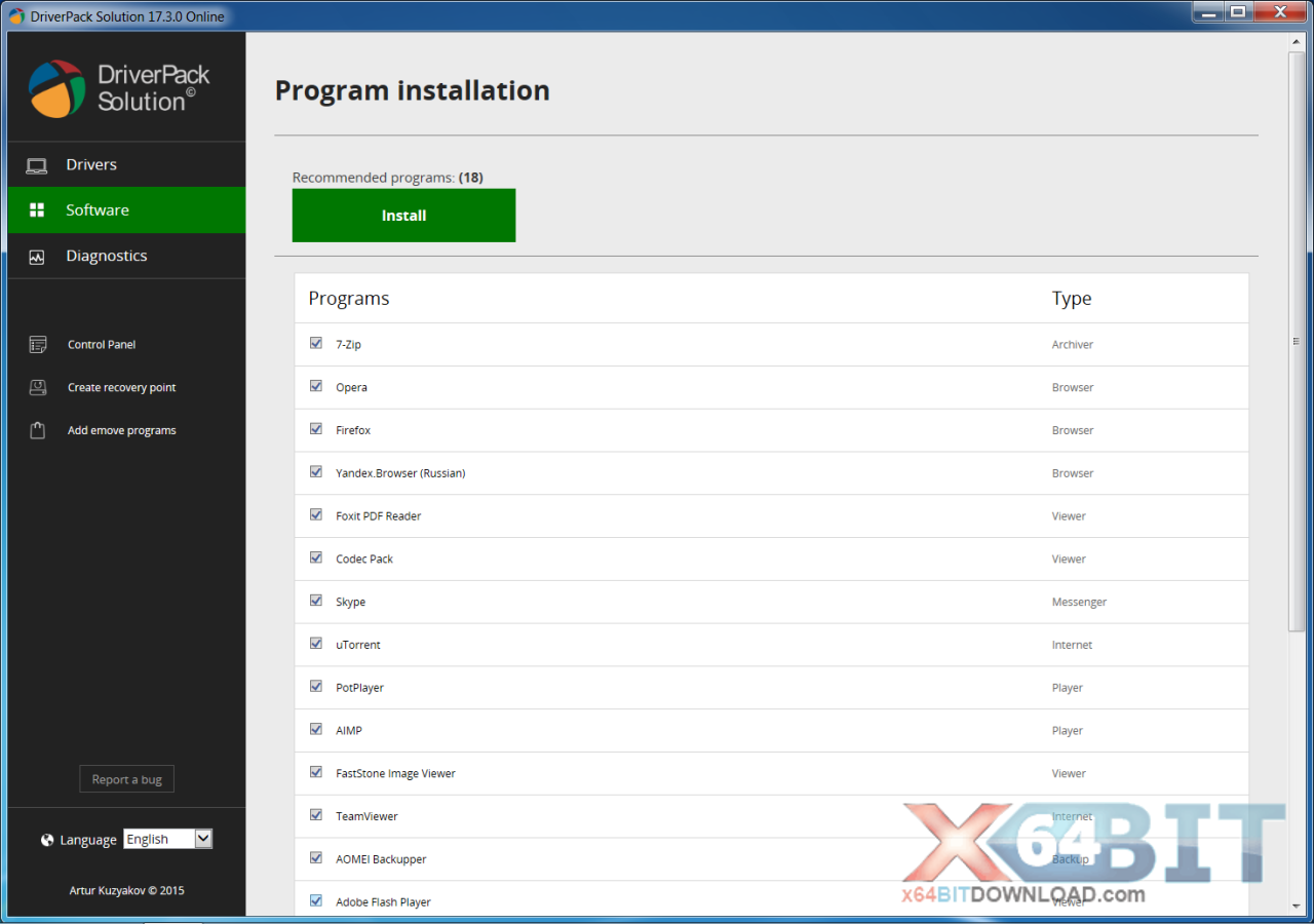 DriverPack Solution Online screenshot