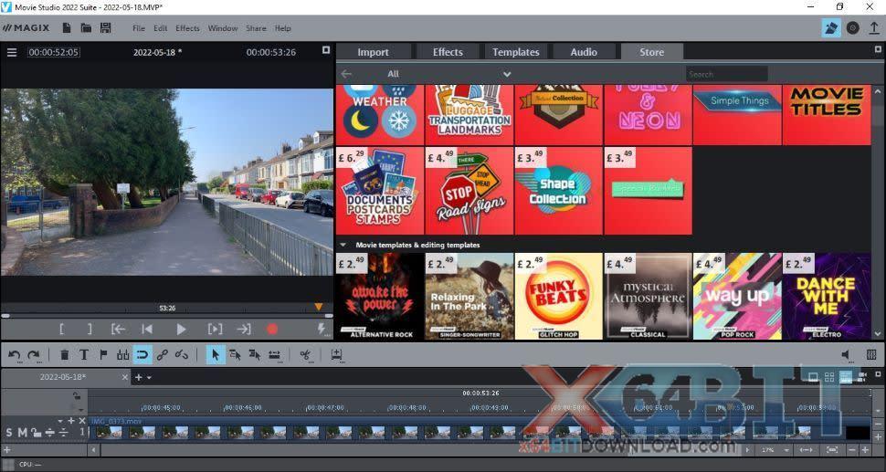 MAGIX Movie Studio screenshot