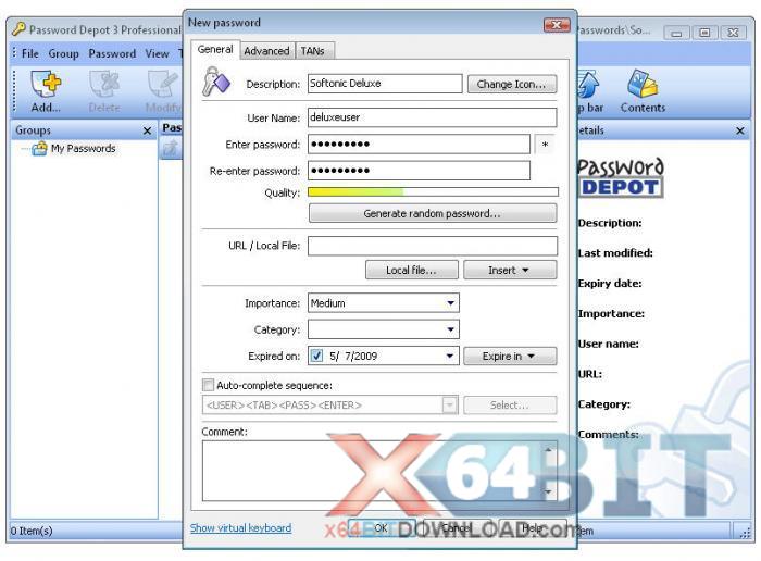 Password Depot Professional screenshot Password Depot Professional screenshot