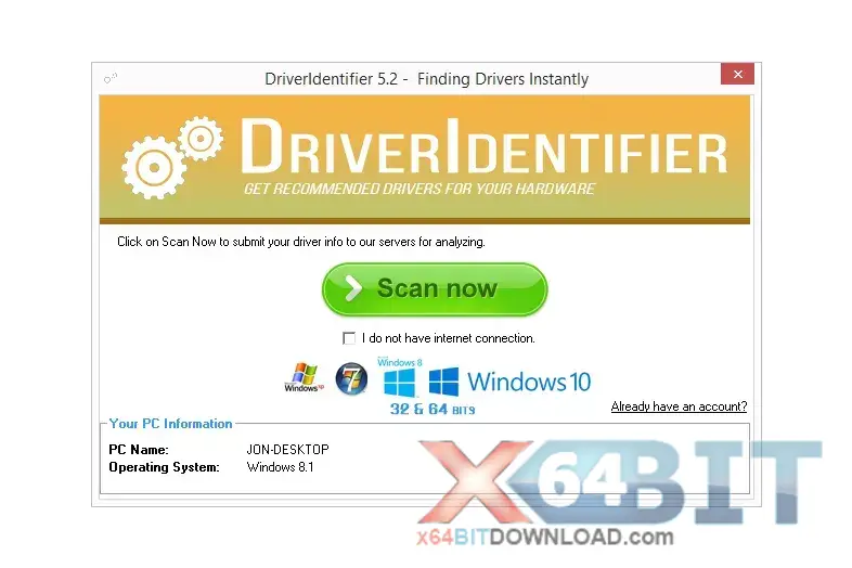 DriverIdentifier screenshot