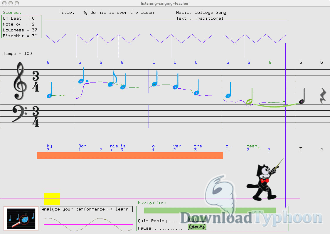 Listening-Singing-Teacher for Mac OS X 1.93 full Listening-Singing-Teacher for Mac OS X full screenshot