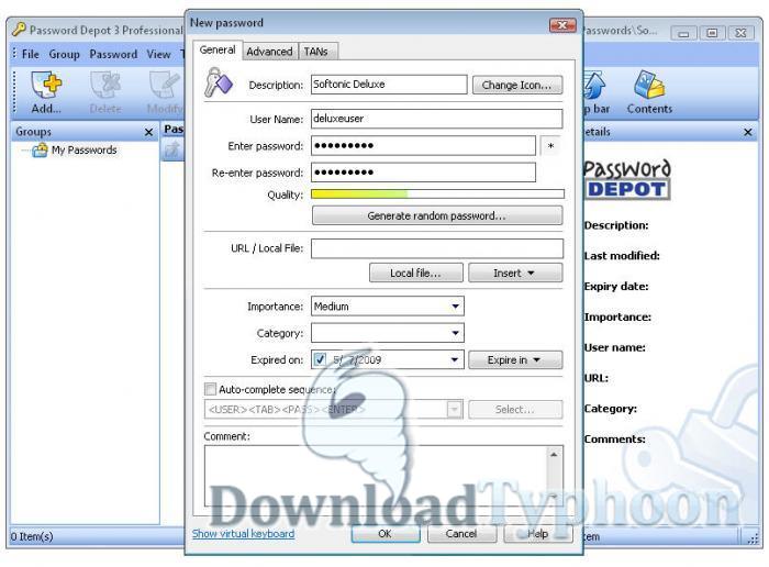 Password Depot Professional 11.0.0 full Password Depot Professional full screenshot