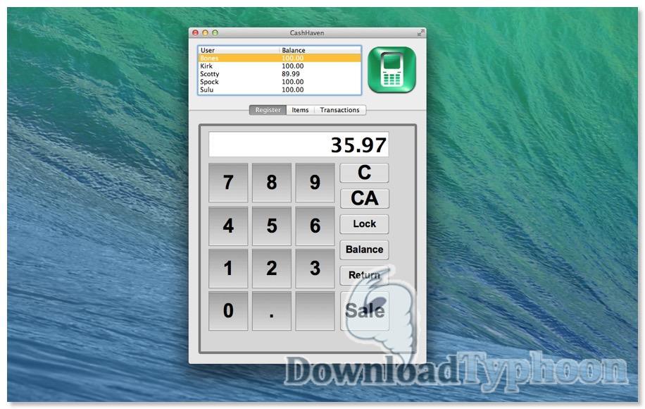 CashHaven for Mac OS X 6.0 full CashHaven for Mac OS X full screenshot