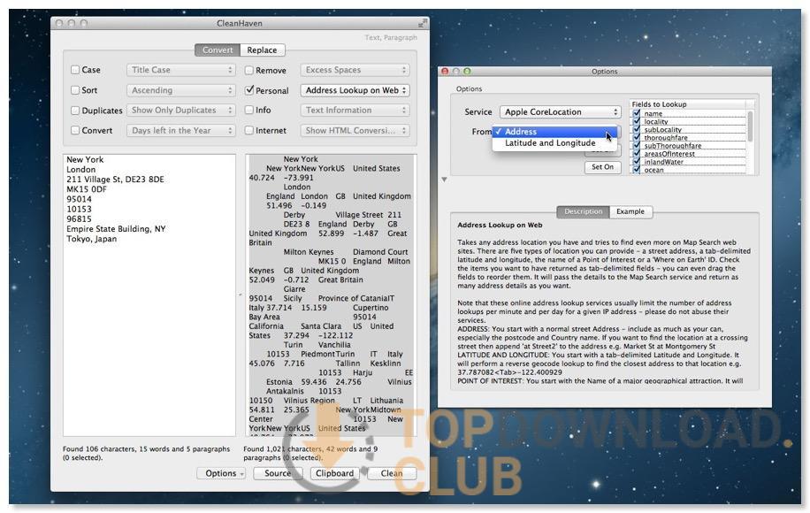 CleanHaven for Mac OS X software