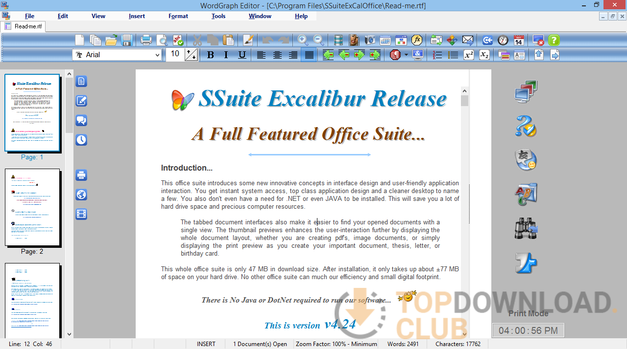 SSuite Office - WordGraph software