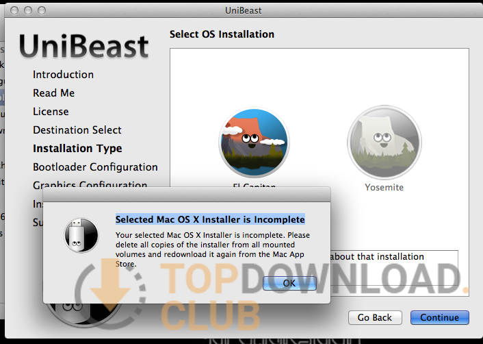 UniBeast for Mac OS X software