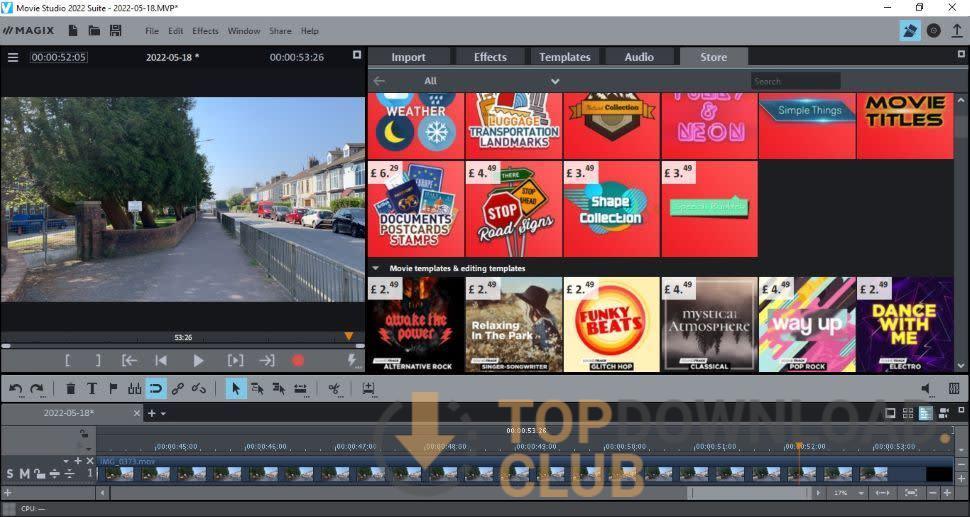 MAGIX Movie Studio software