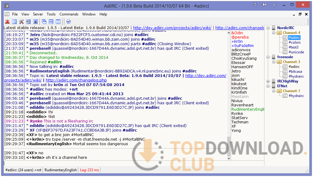 AdiIRC software