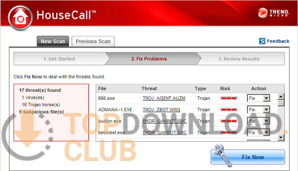 Trend Micro HouseCall software