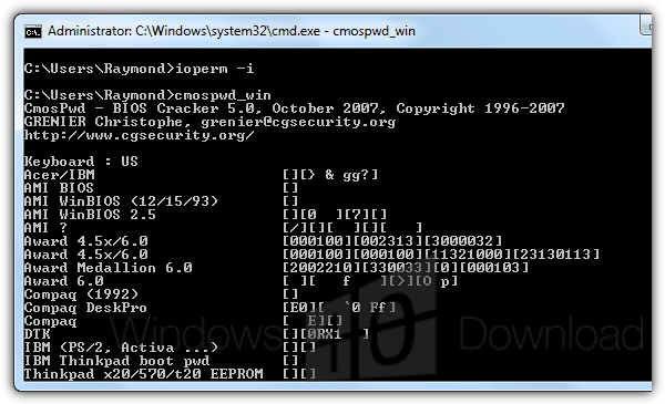 Windows 10 CmosPwd full