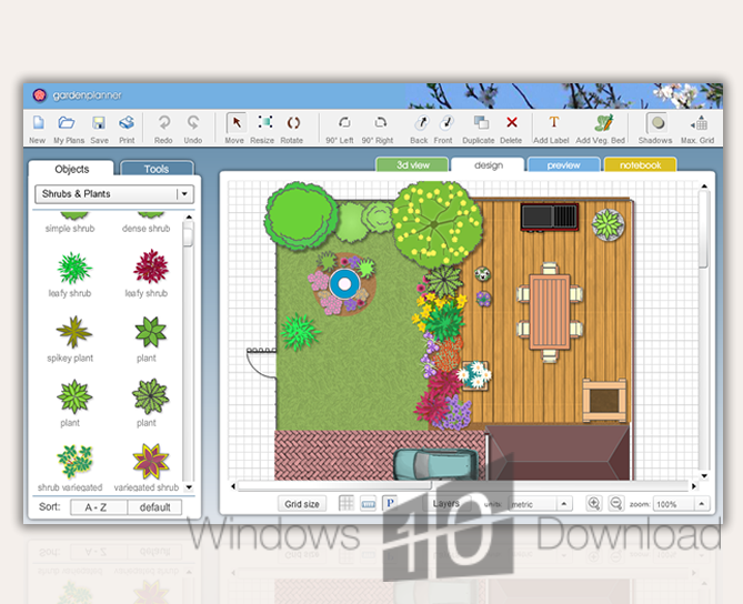 Windows 10 Garden Planner full