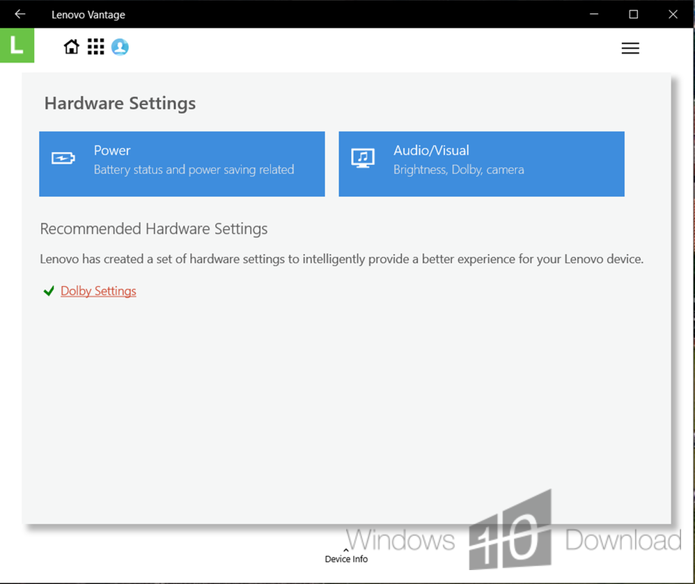 Windows 10 Lenovo Vantage full