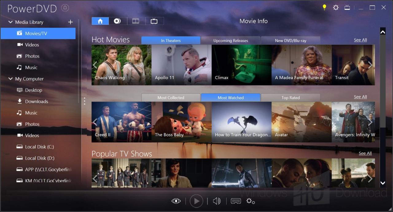 powerdvd download free for windows 10