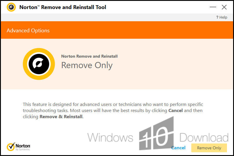 Windows 10 Norton Removal Tool full