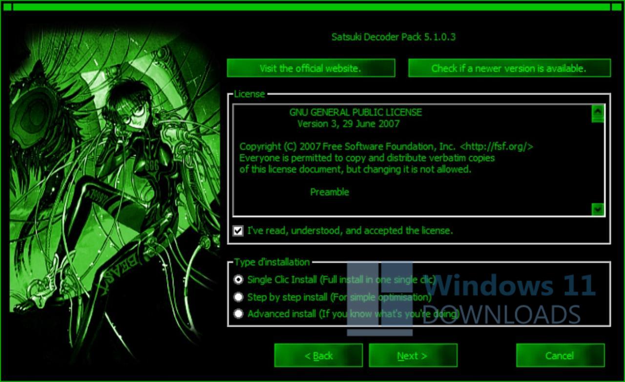 Satsuki Decoder Pack Windows 11 download