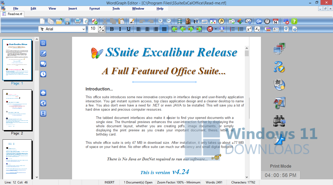 SSuite Office - WordGraph Windows 11 download