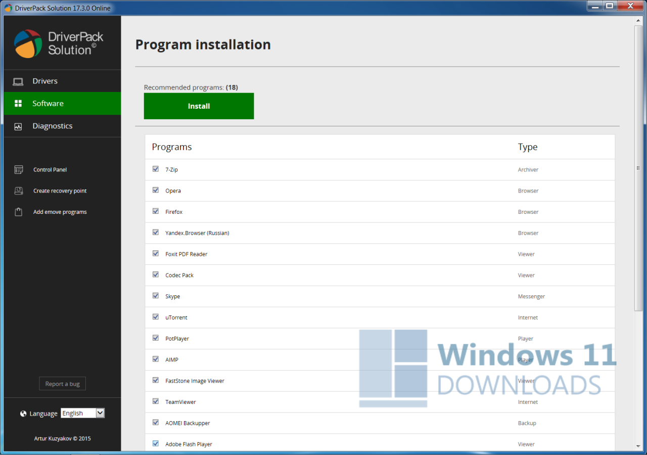 DriverPack Solution Online Windows 11 download