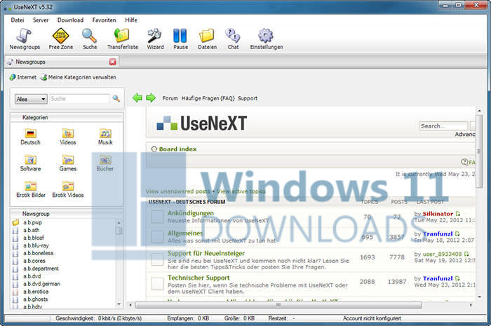 UseNeXT Windows 11 download