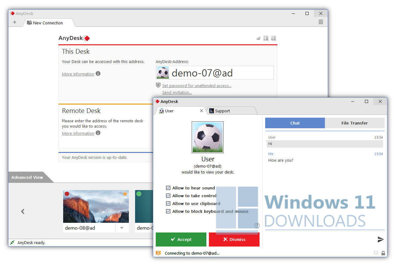 AnyDesk Windows 11 download