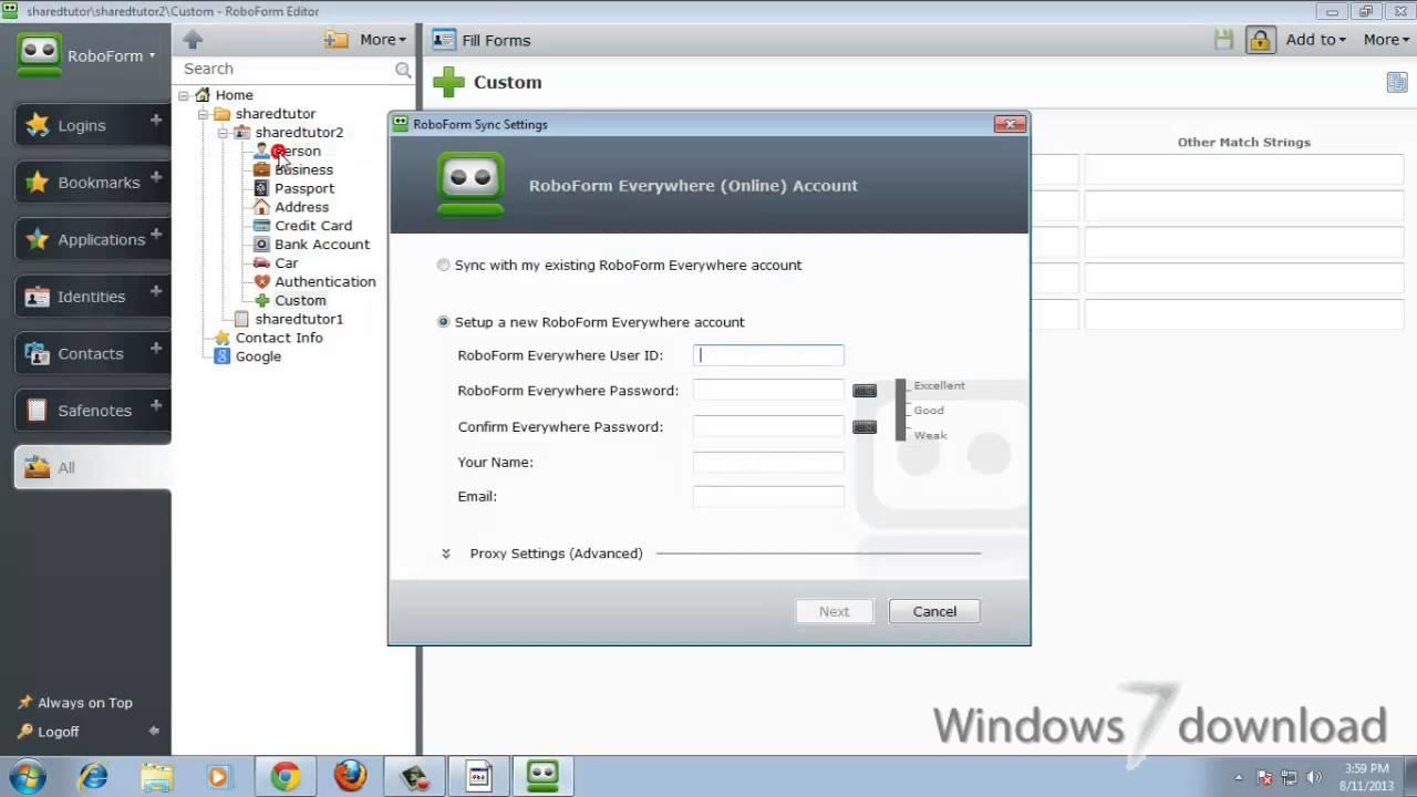 Windows 7 RoboForm2Go 7.9.32.2 full