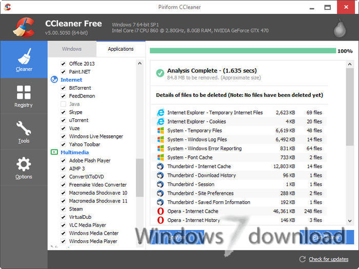 Windows 7 CCleaner Portable 6.23.11010 full