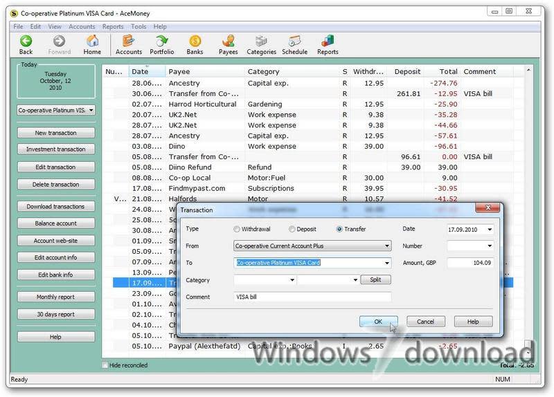 Windows 7 AceMoney 4.37.2 full