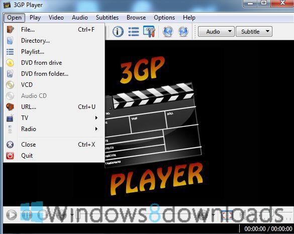 Windows 8 3GP Player full