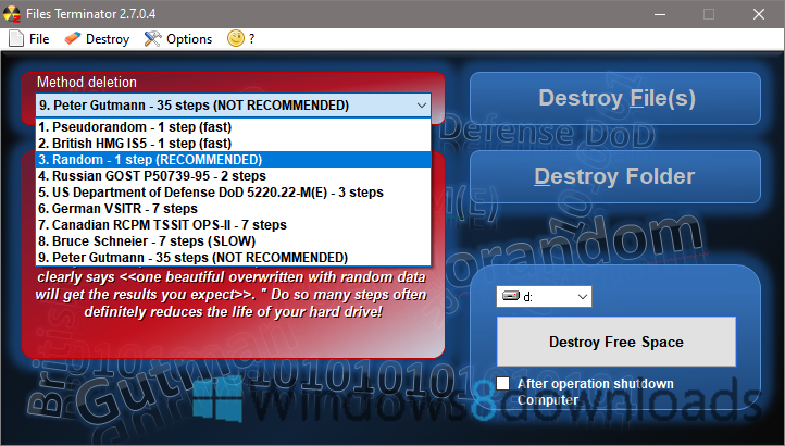 Windows 8 Files Terminator Free full