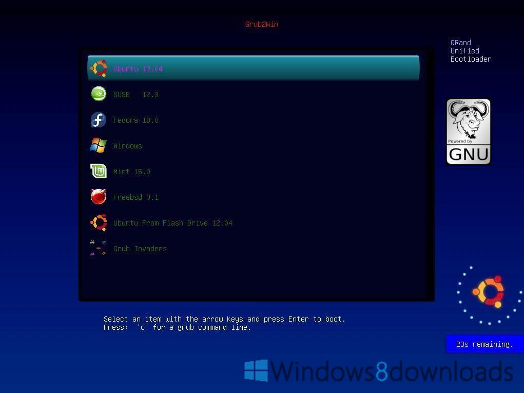 Windows 8 Grub2Win full