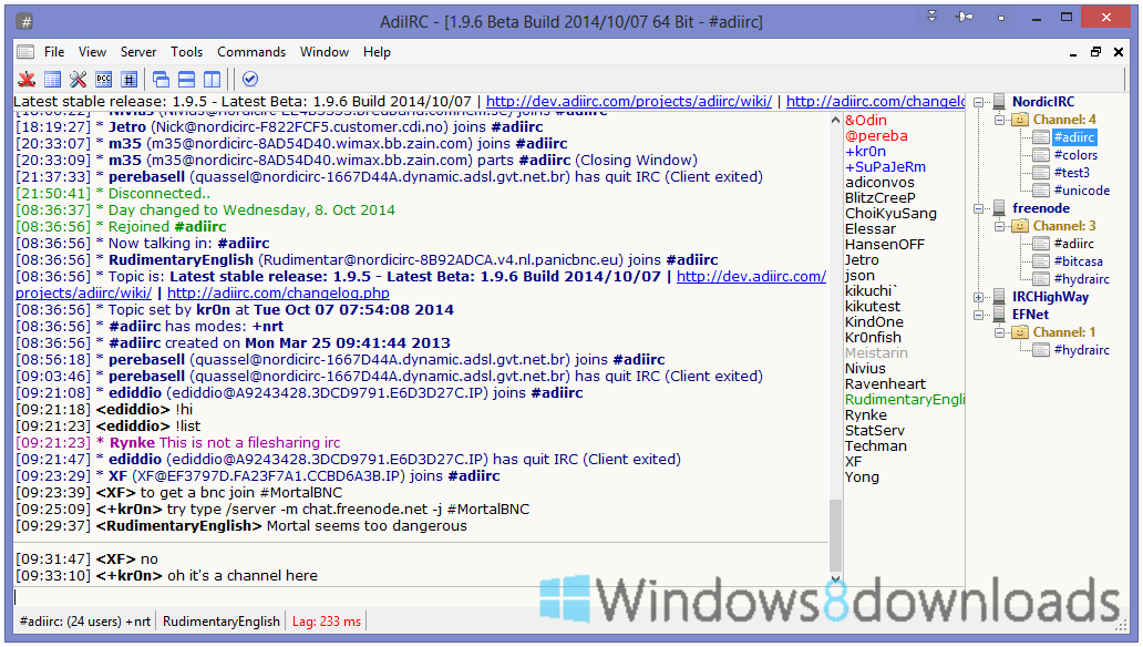 Windows 8 AdiIRC 64bit full