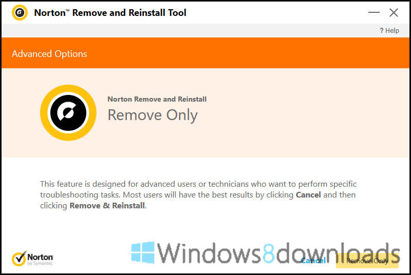 Windows 8 Norton Removal Tool full