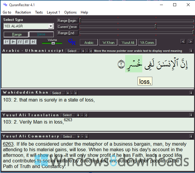 Windows 8 QuranReciter full