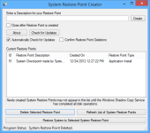 Restore Point Creator Portable screenshot