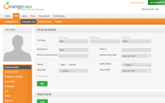 OrangeHRM screenshot