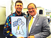 Schnellzeichner und Karikaturist Wladimir