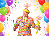 Ballondyr og trylleshow til festlige begivenheder i  2026 - Teambuilding, byfest og andre arrangementer.