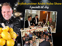 Tryllekunstner André Nybo - Stand up tryl, Magi, Tankelæsning og Komik. Oplev et flot Konfirmationsshow
