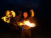 Mr. Rainbow and Fire